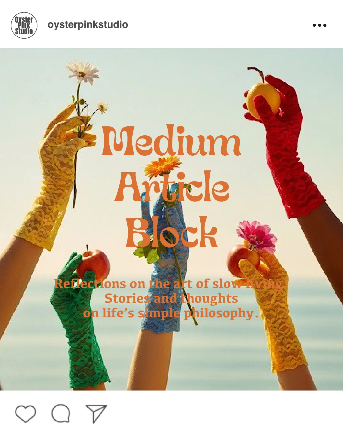 慢生活日誌 - Oyster Pink Studio 靈感與故事分享